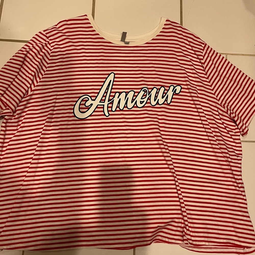 ASOS Striped graphic tee